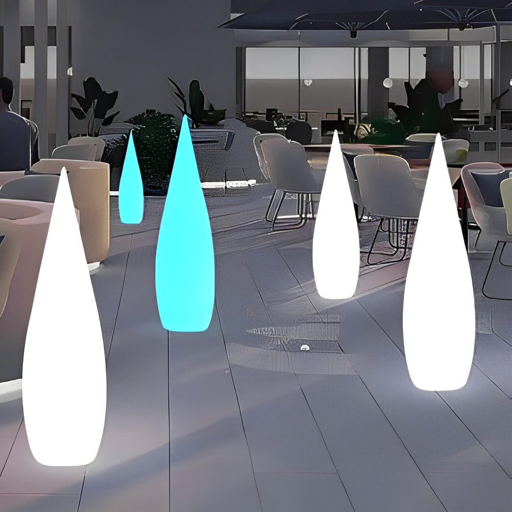 Jill Classic Water Drop LED PE Outdoor Floor Lamp