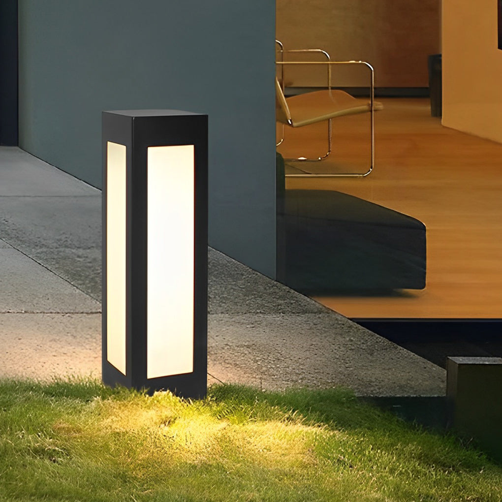 Unite Modern Automatic LED Outdoor Bollard Lights