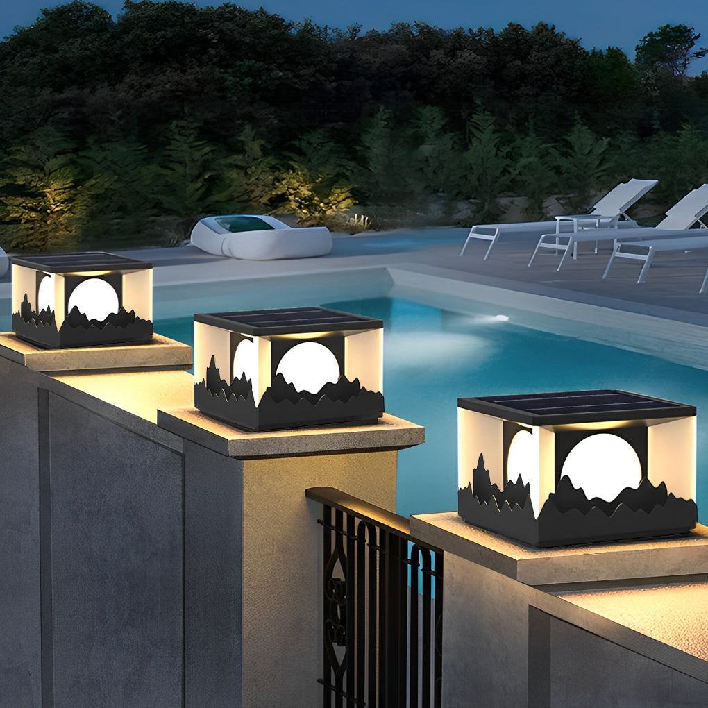Megan Scenery Design LED Outdoor Fence Post Lights