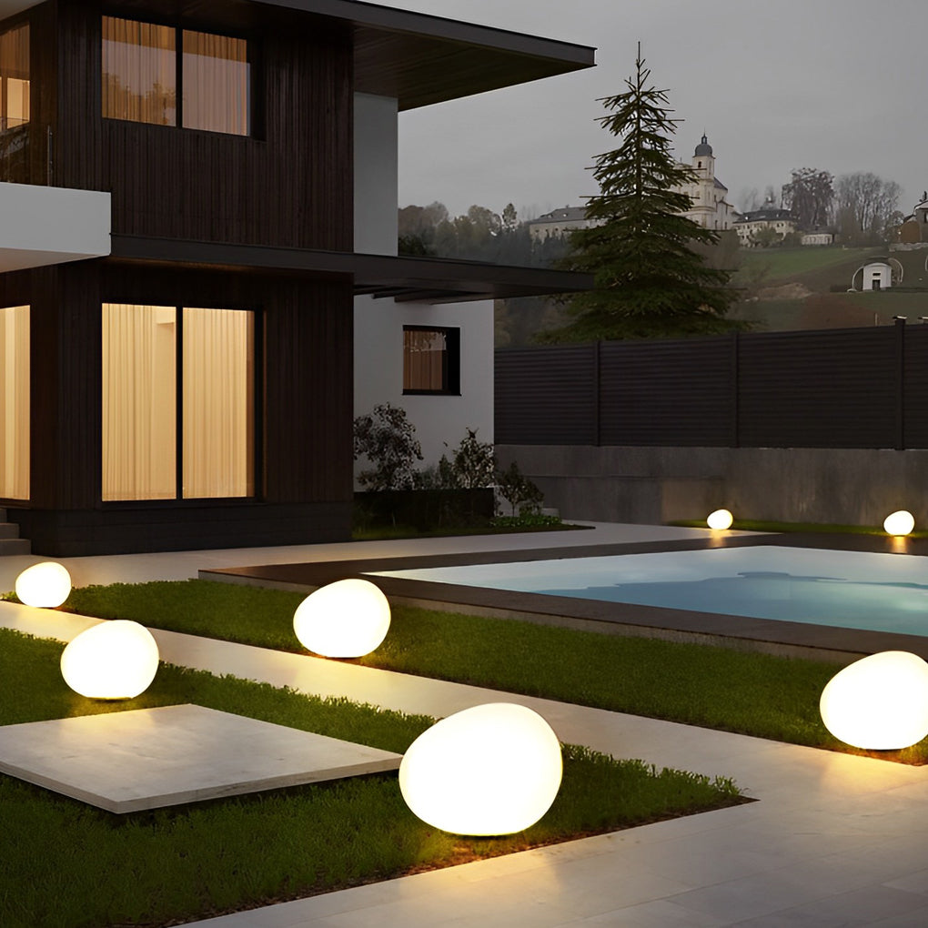 Nore Adjustable Cobblestone Plastic Outdoor Light