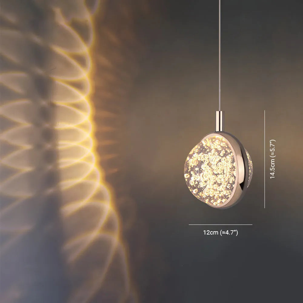 Kristy Morden Spherical Metal Pendant Light, Gold - Neutral Decor