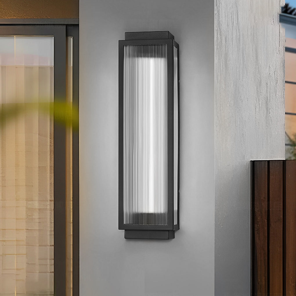 Champion Rectangular Strip Modern Outdoor Wall Lights