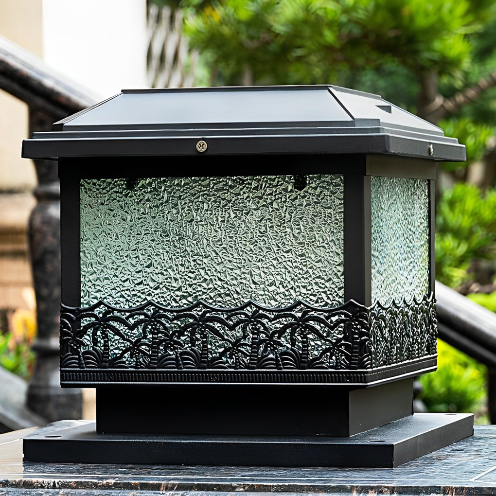 Saia Creative Square LED Modern Outdoor Fence Post Lights