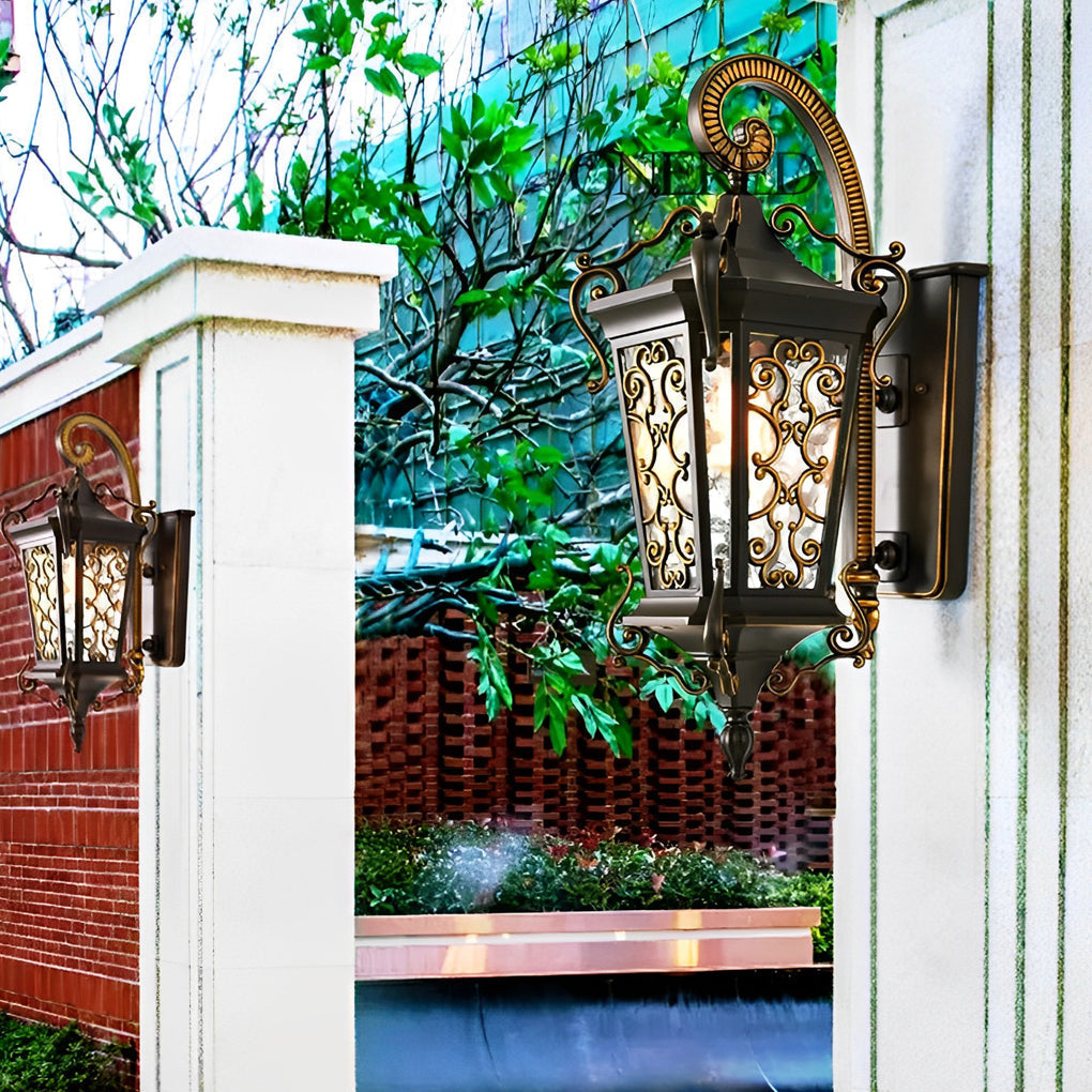 Adrnne Retro Pattern European Outdoor Wall Lamp