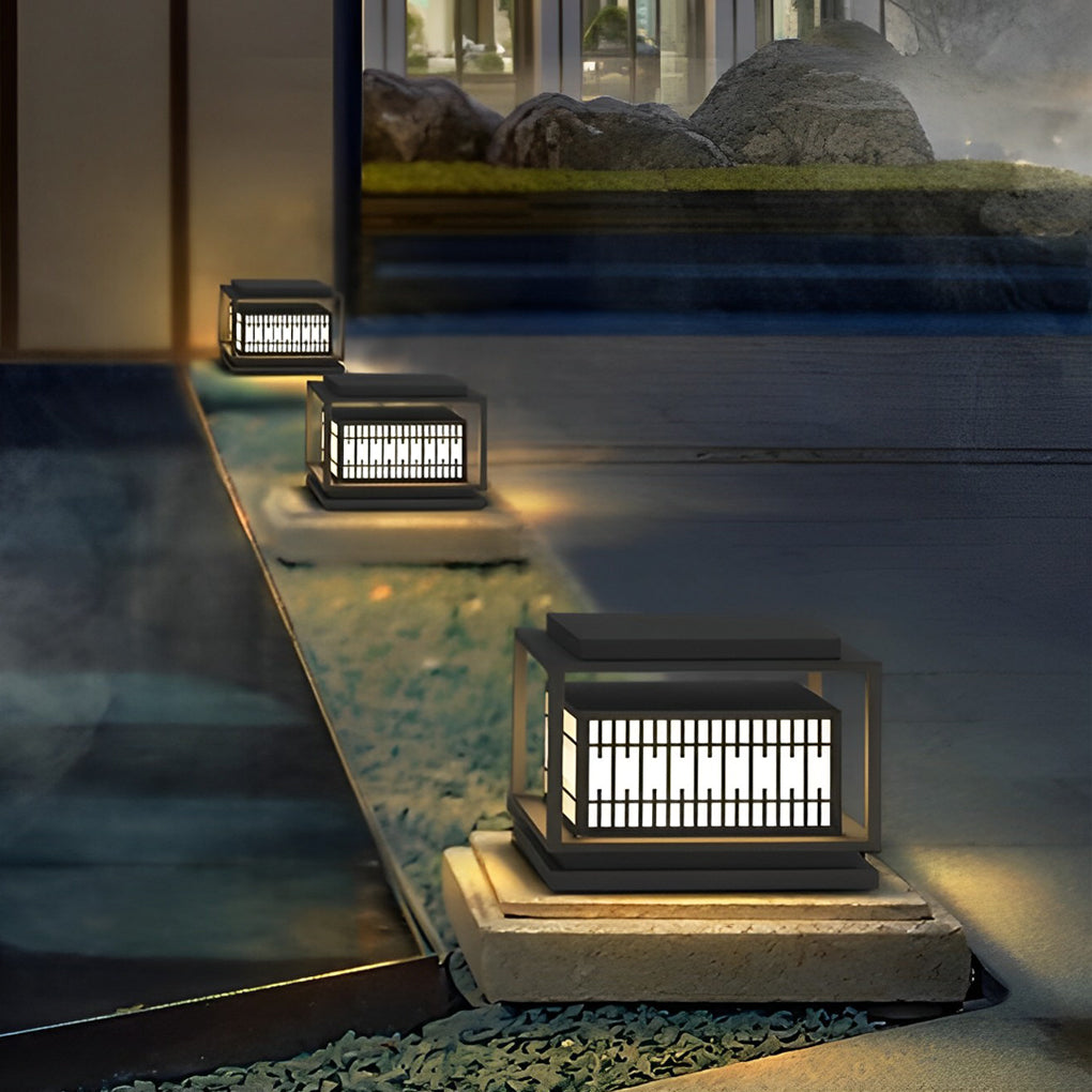 Otis Vintage Traditional Galvanized Steel Outdoor Pillar Lights