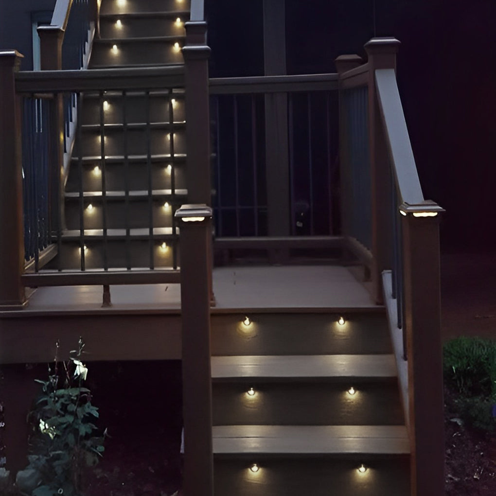 Yonda Hallf Moon LED Deck Outdoor Wall Mounted Step Lights