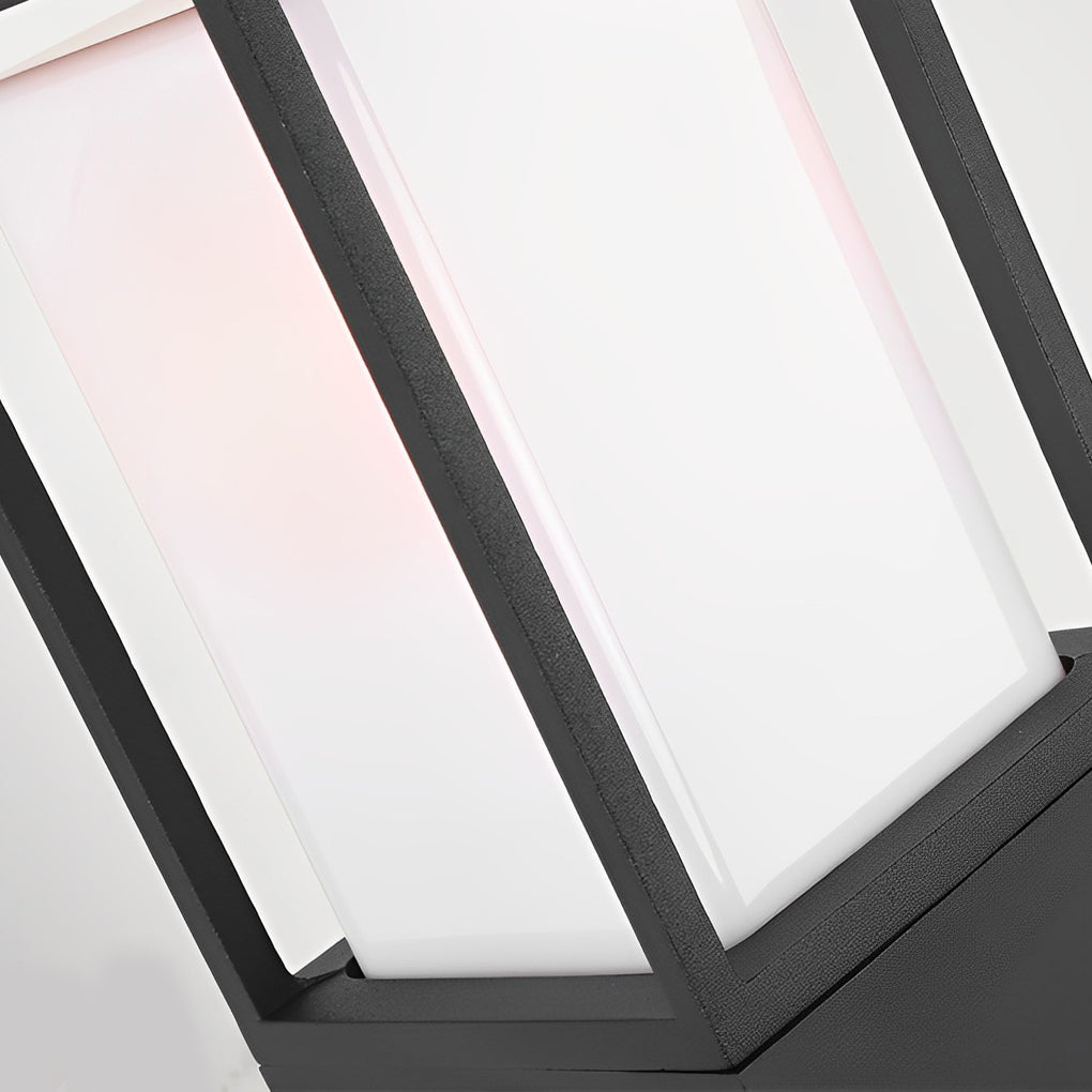 Louisa High Bollard Elegant Square Outdoor Light