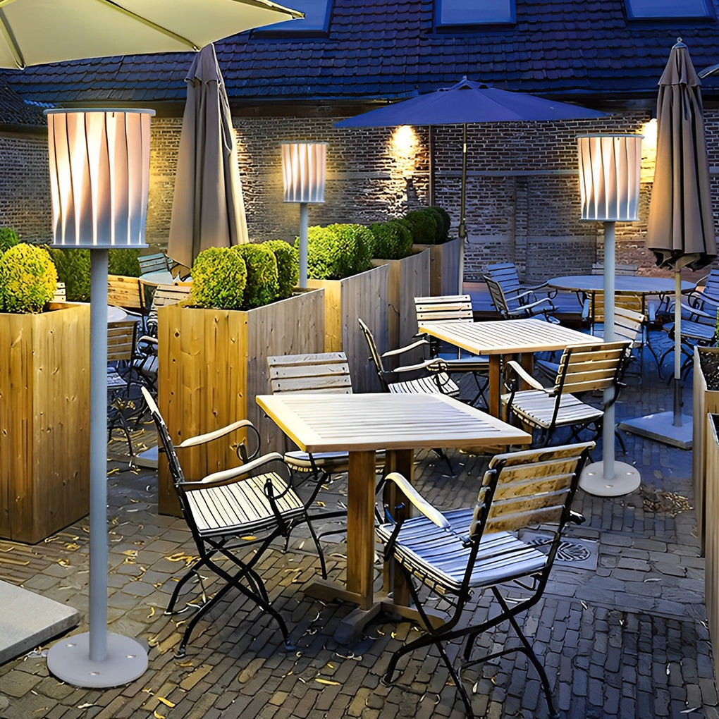 Lare Rotating Design Vertical Steel Outdoor Floor Lamp