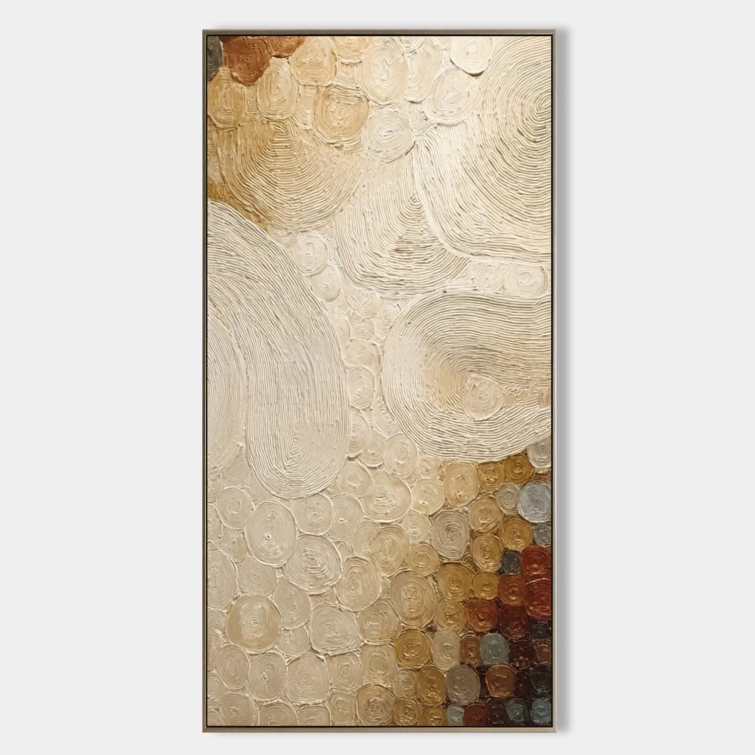 Wall Art Textured Block Impasto Bohemian - Neutralighting