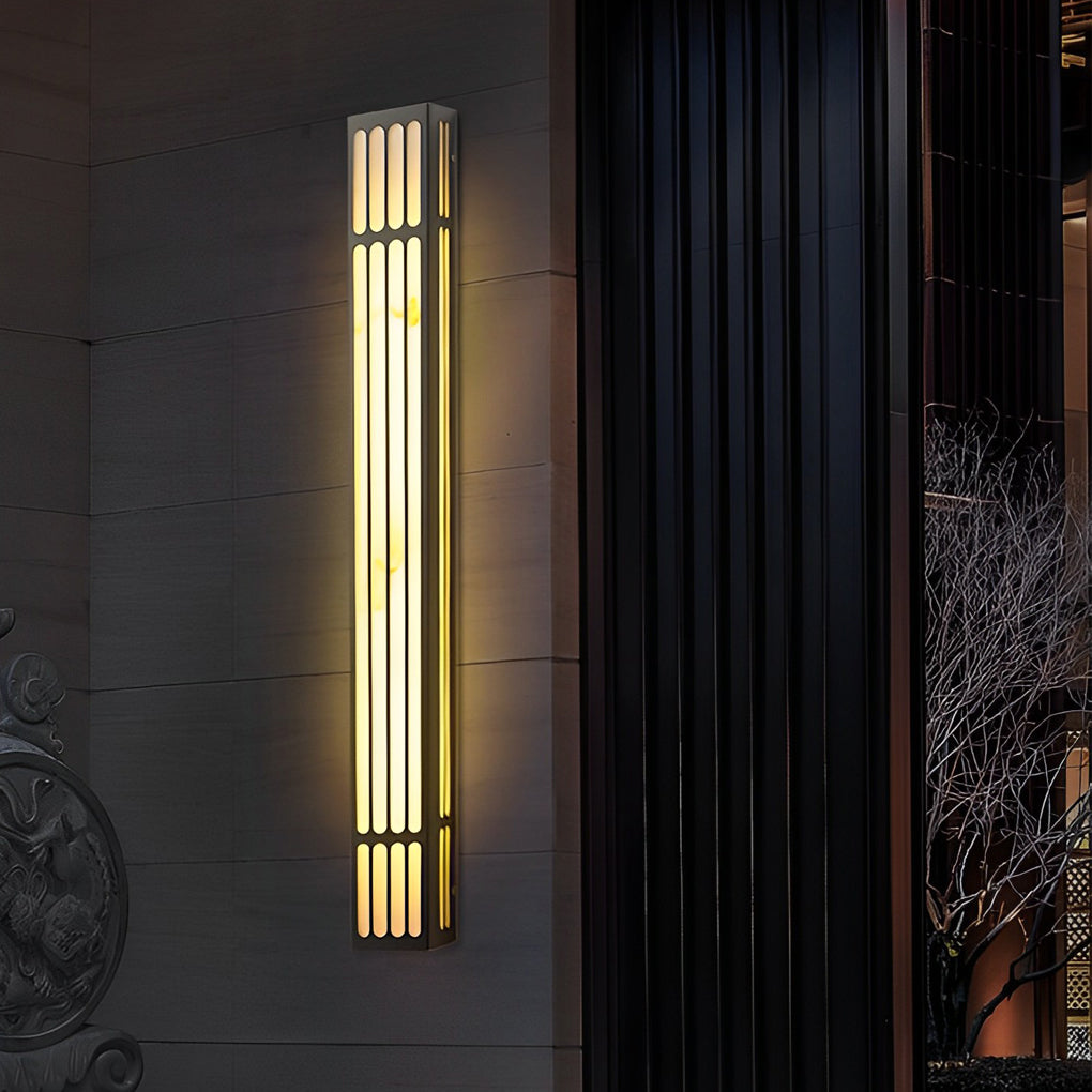 Astid Rectangular LED Modern Marble Outdoor Wall Lamp