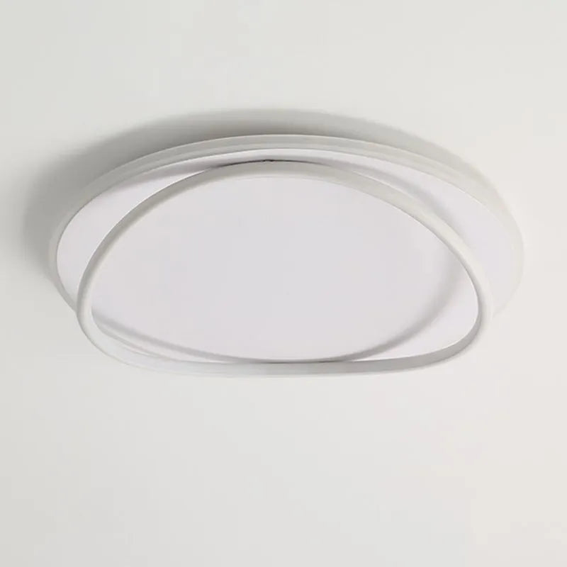 Arisha Minimalist Ring Modernom Flush Mount Ceiling Light - Neutral Decor