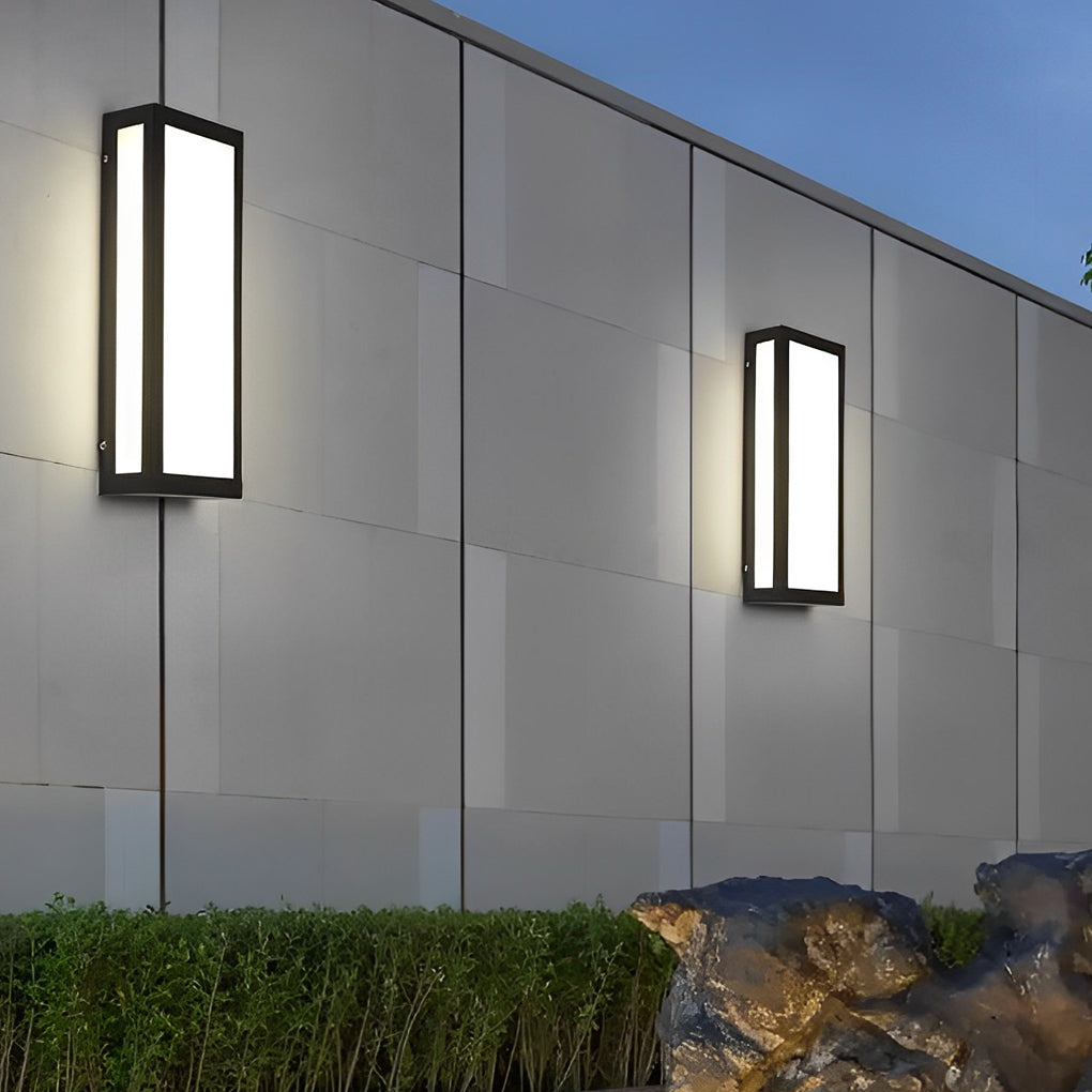 Wealy Rectangular LED Modern Outdoor Exterior Light Wall Lamp