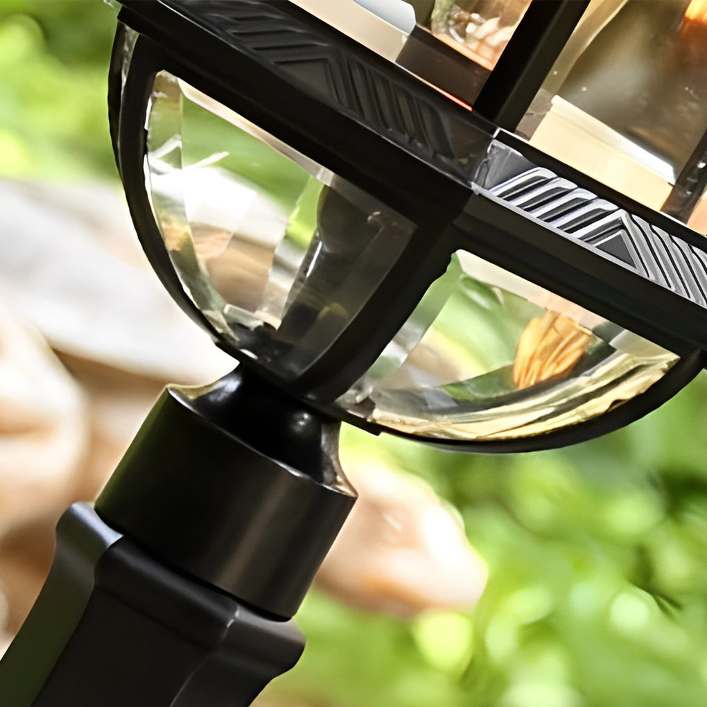 Morgan Elegant Retro Glass Outdoor Post Lights