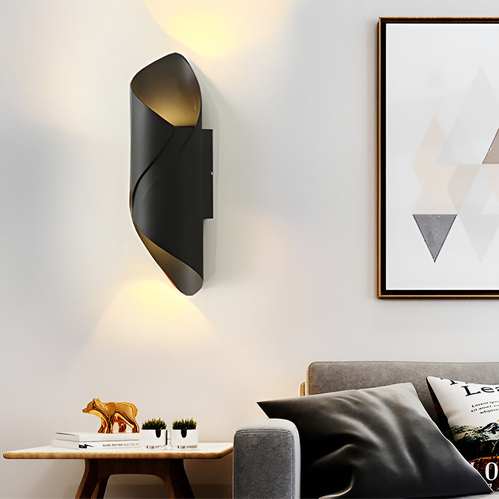 Phebe Classic LED Modern Glass Outdoor Wall Sconce