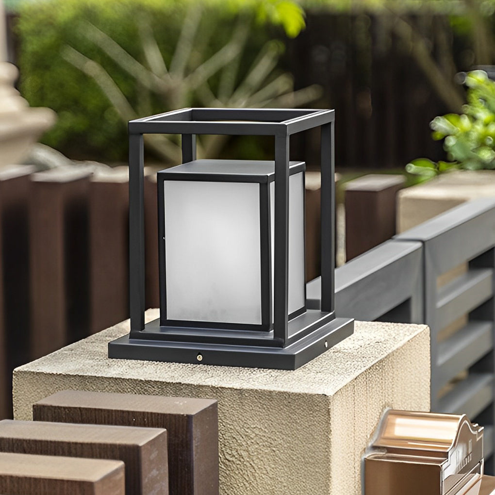 Belinda LED Modern Outdoor Fence Post Pillar Lamp