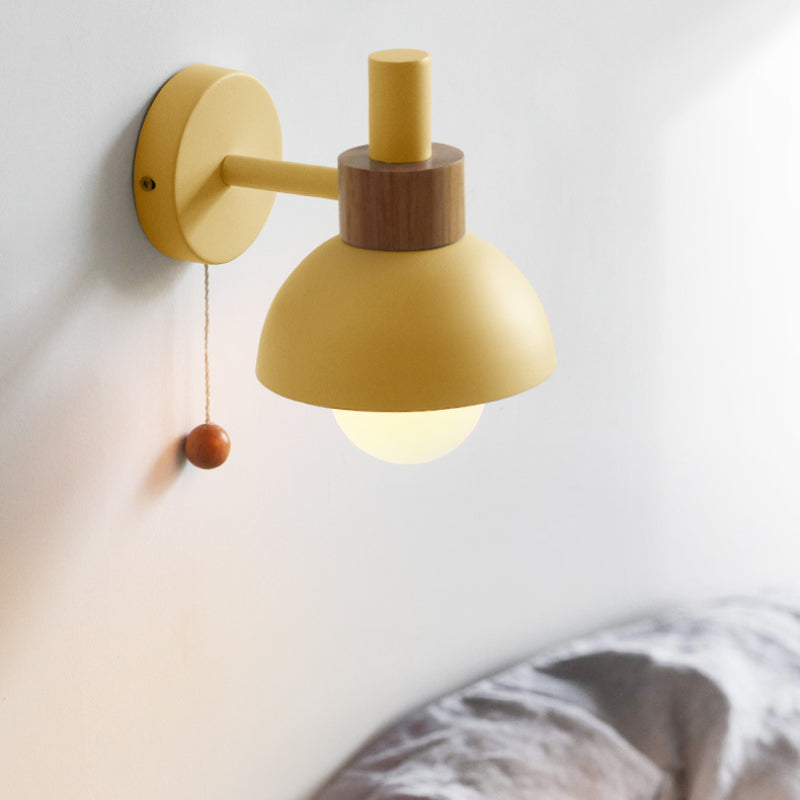 Valentina Modern LED Wall Lamp Metal Glass Bedroom White/Yellow/Pink/Green - Neutral Decor