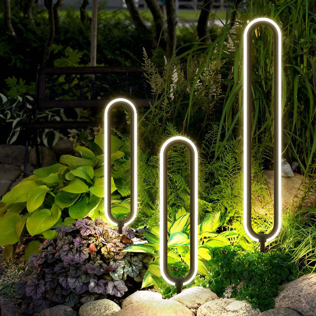 Interete Sleek Oval Ring LED Modern Outdoor Lights