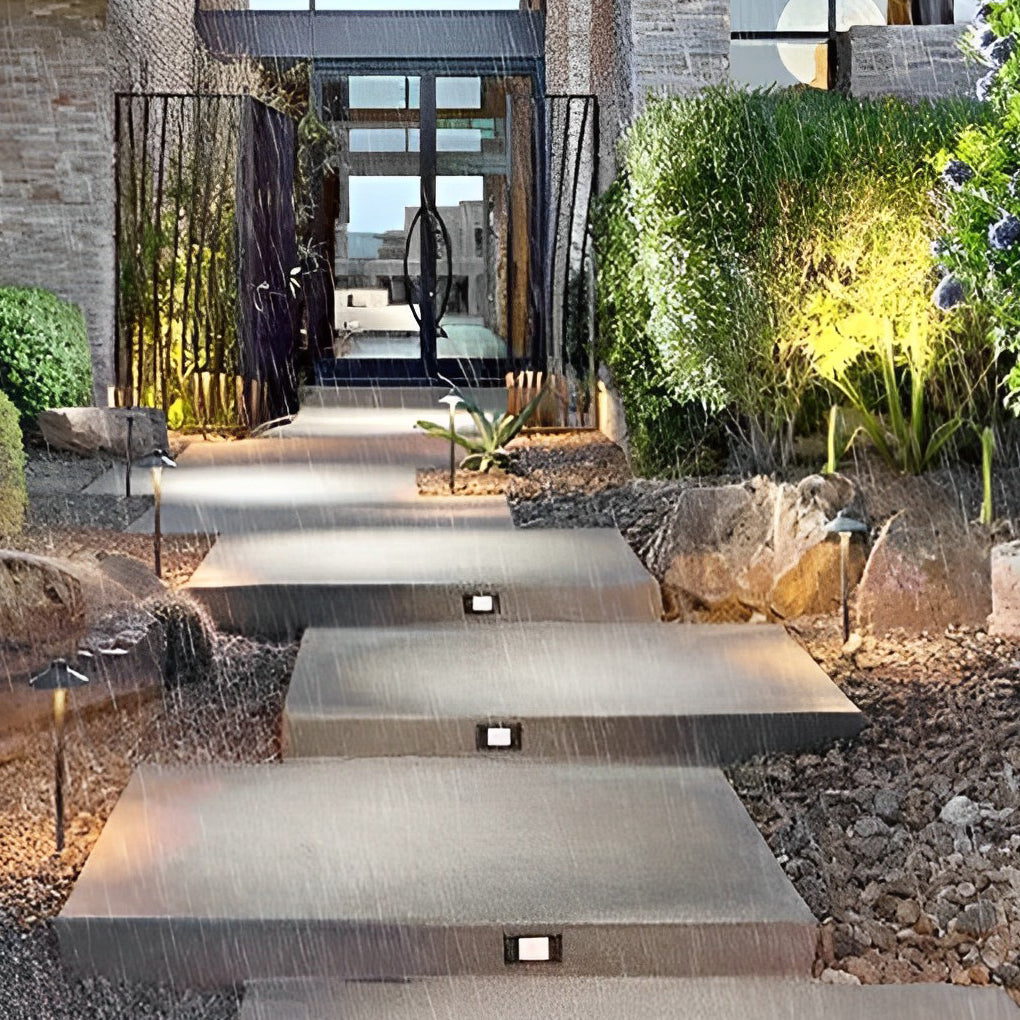 Thuder Visual Recessed LED Modern Outdoor Step Lights