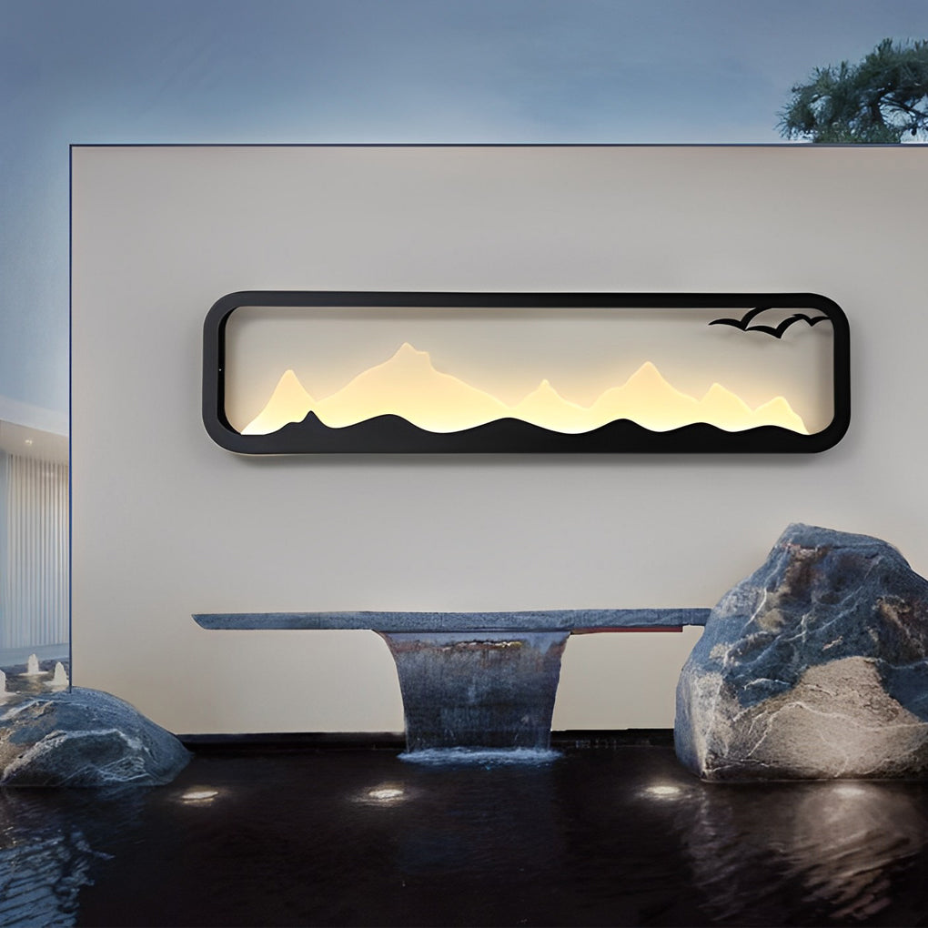 Geneva Rectangular Scenery Outdoor Wall Lamp