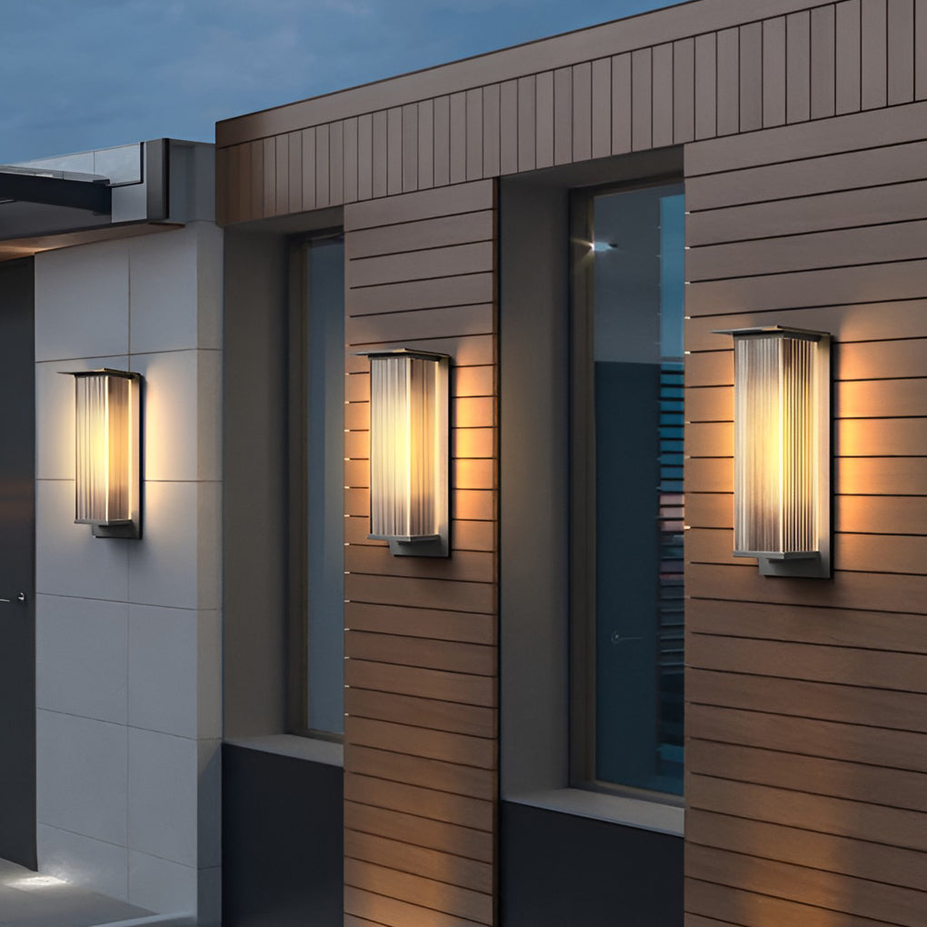 Holl Rectangular Modern Outdoor Wall Sconces Light