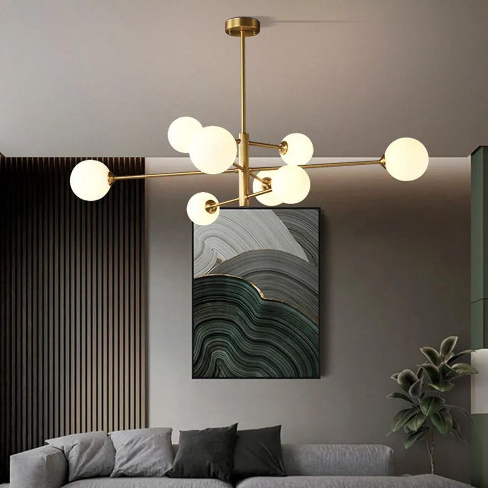 Valentina Modern Glass Shade Pendant Light, Copper/Black - Neutral Decor