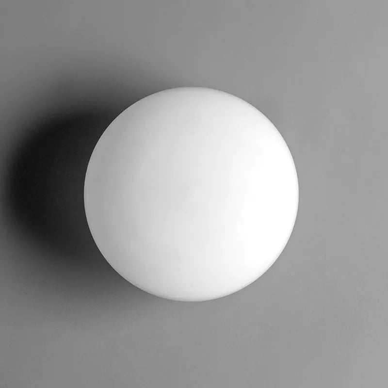 Valentina Modern Globe Shape Vanity Metal Glass LED Wall Lamp - Neutral Decor