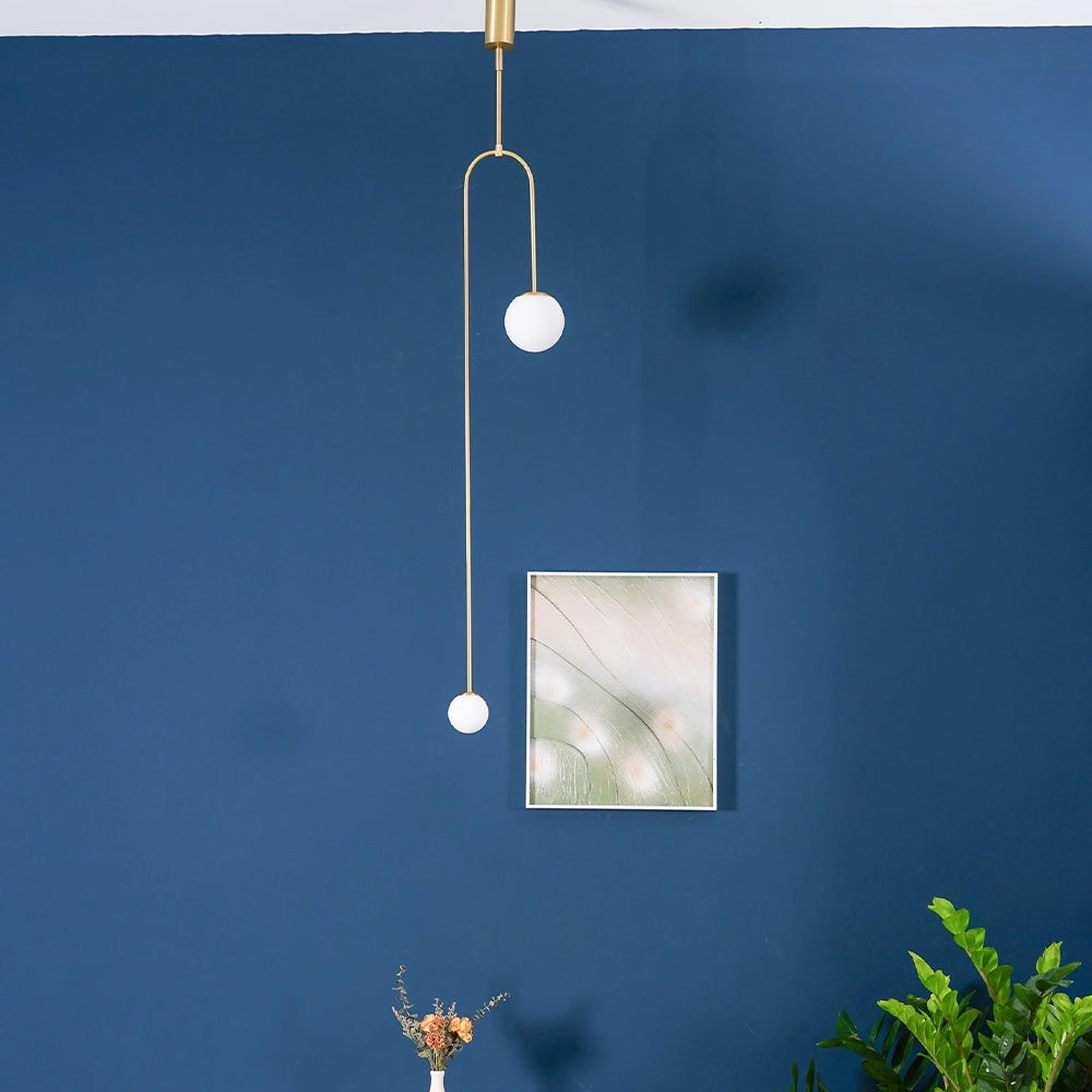 Arisha Minimalist Linear Mobile Pendant Light, Black - Neutral Decor