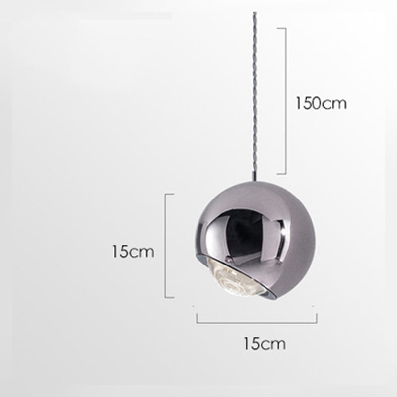 Valentina Modern Lustrous Golden Metal Ball Pendant Light - Neutral Decor