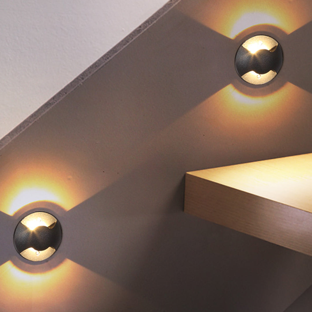 Spirited Side-Lit Minimalist Outdoor Well Lights