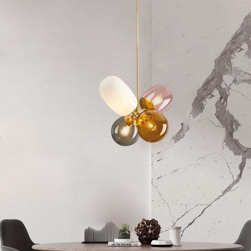 Valentina Colorful Balloon Glass Creative Pendant Light - Neutral Decor