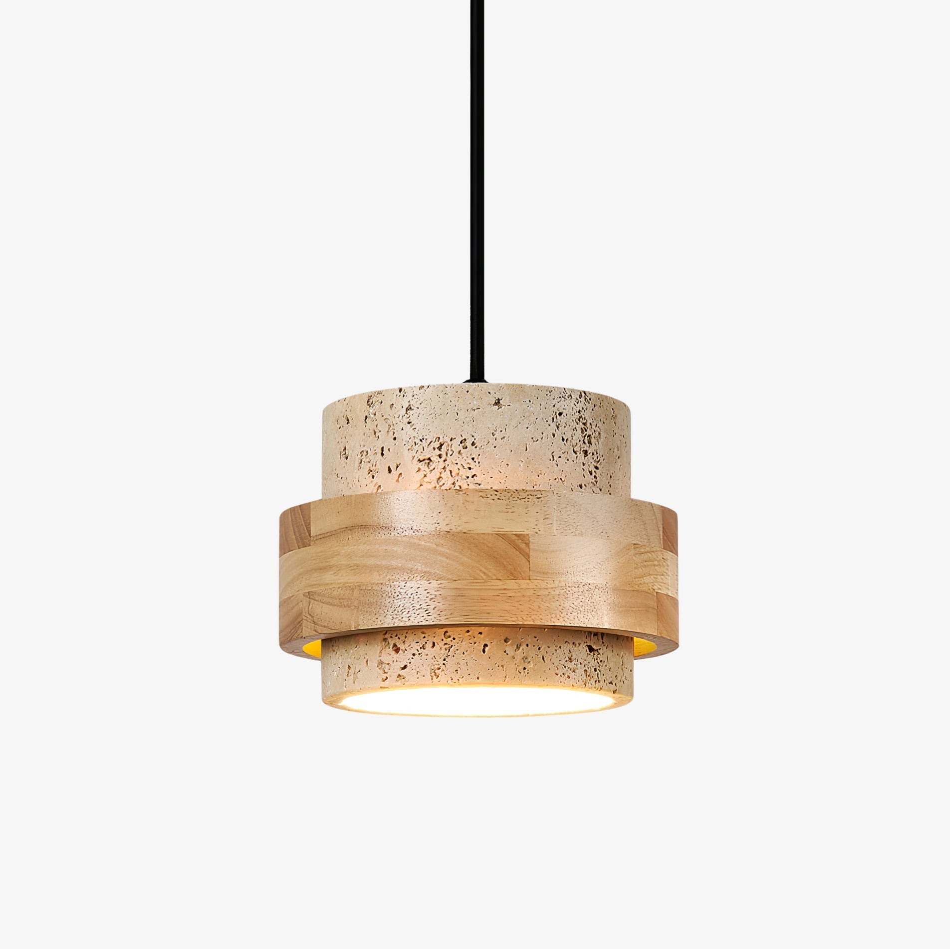 Zevlor Travertine Pendant Light-Neutral Decor