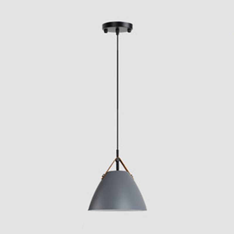 Valentina Modern Frisbee Shaped Metal Pendant Light, Black/White - Neutral Decor