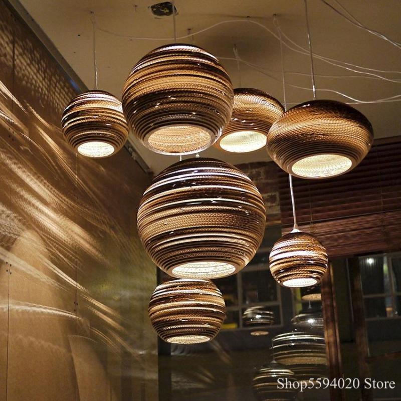 Muto Pastoral Silkworm Rustic Paper Pendant Light - Neutral Decor