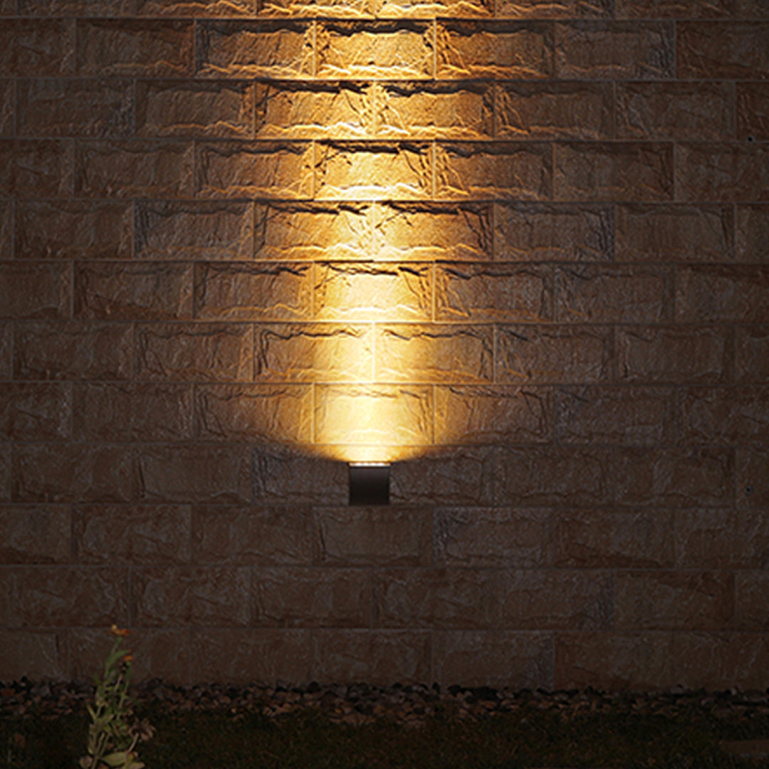 Harlan Industrial Minimalist Glass Outdoor Wall Light