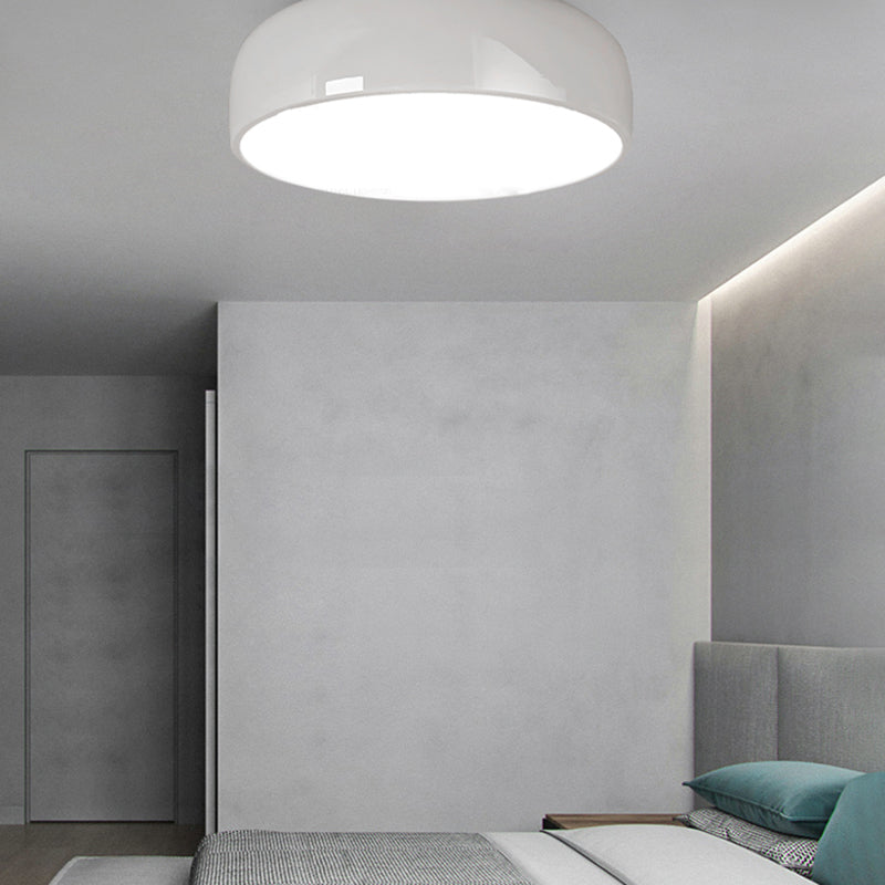 Arisha Modern Dish Shaped Metal Ceiling Light, Black/White - Neutral Decor
