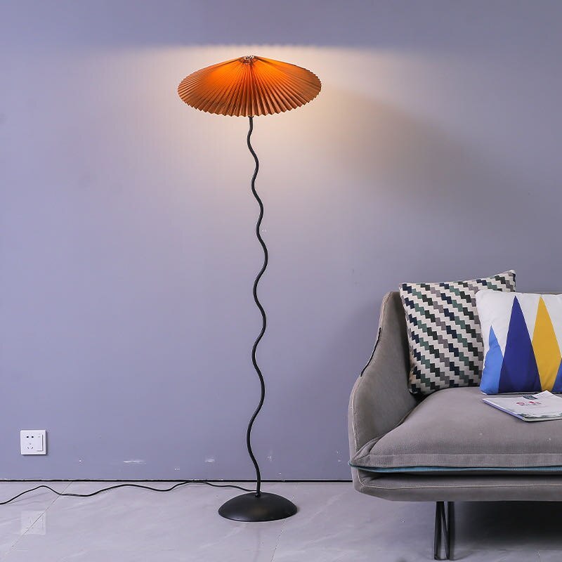 Ritta Modern Mushroom Fabric Led Floor Lamp - Neutral Decor