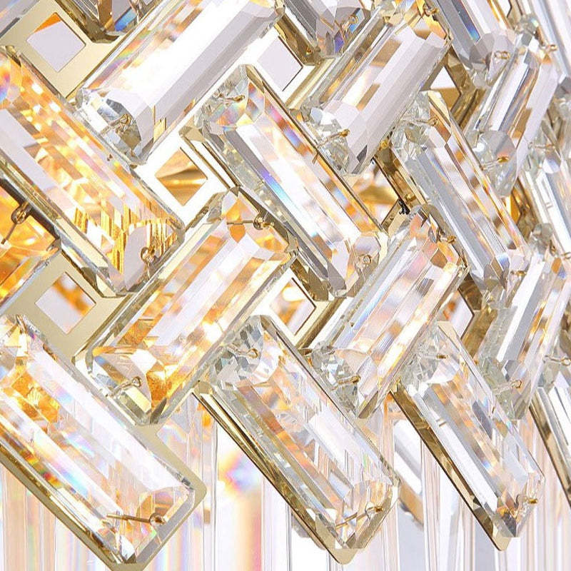 Kristy Luxury Gold Chandelier, Crystal & Metal - Neutral Decor