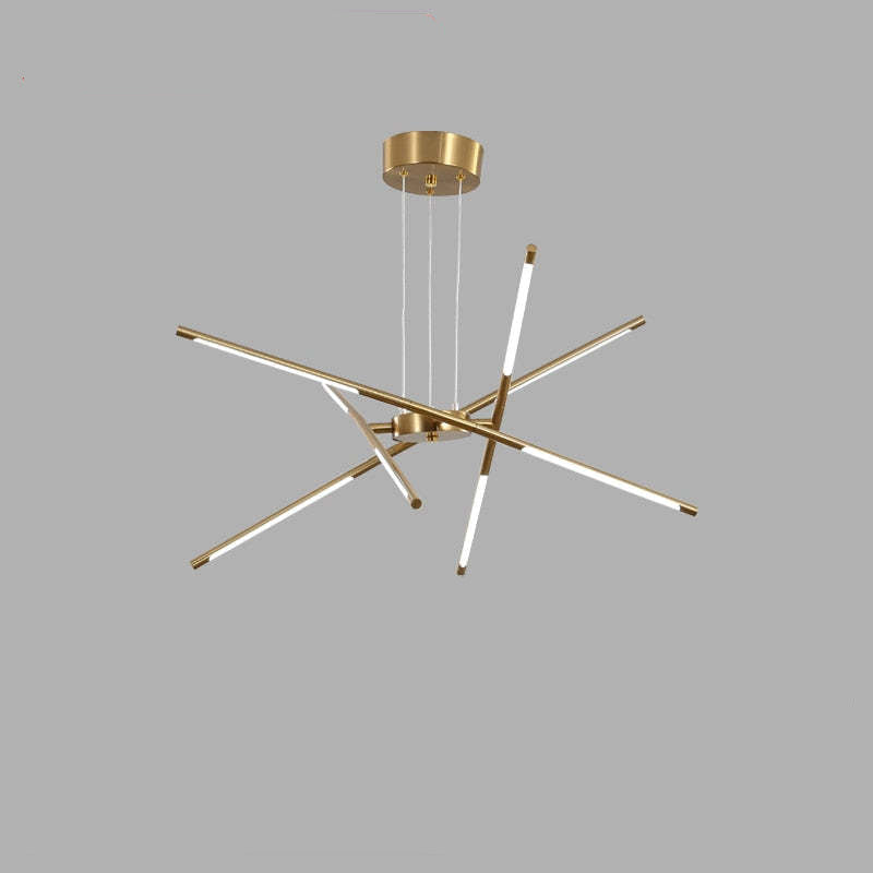 Arisha Pendant Light, Black/Gold, 6/8/10/12 Heads - Neutral Decor