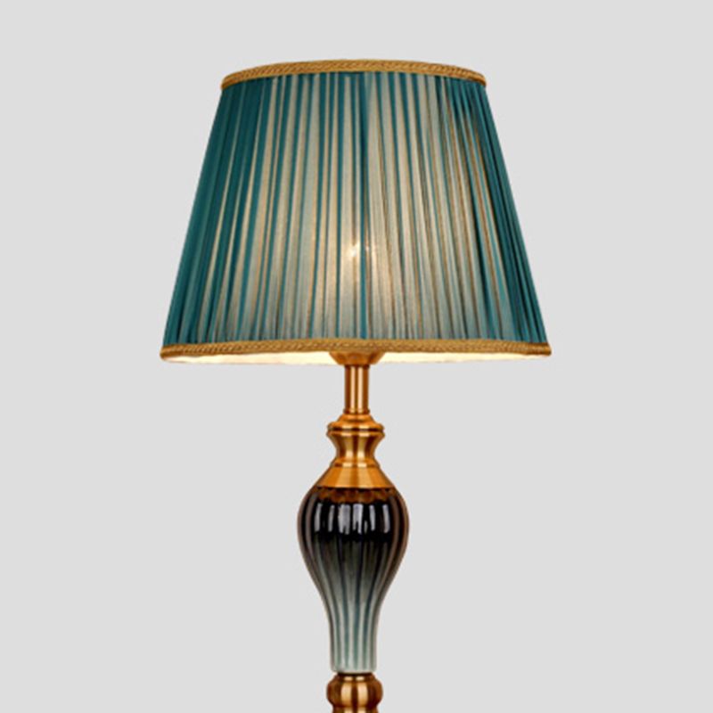 Eryn Antique Floor Lamp, Multi Colors, Metal/Fabric, Bedroom - Neutral Decor
