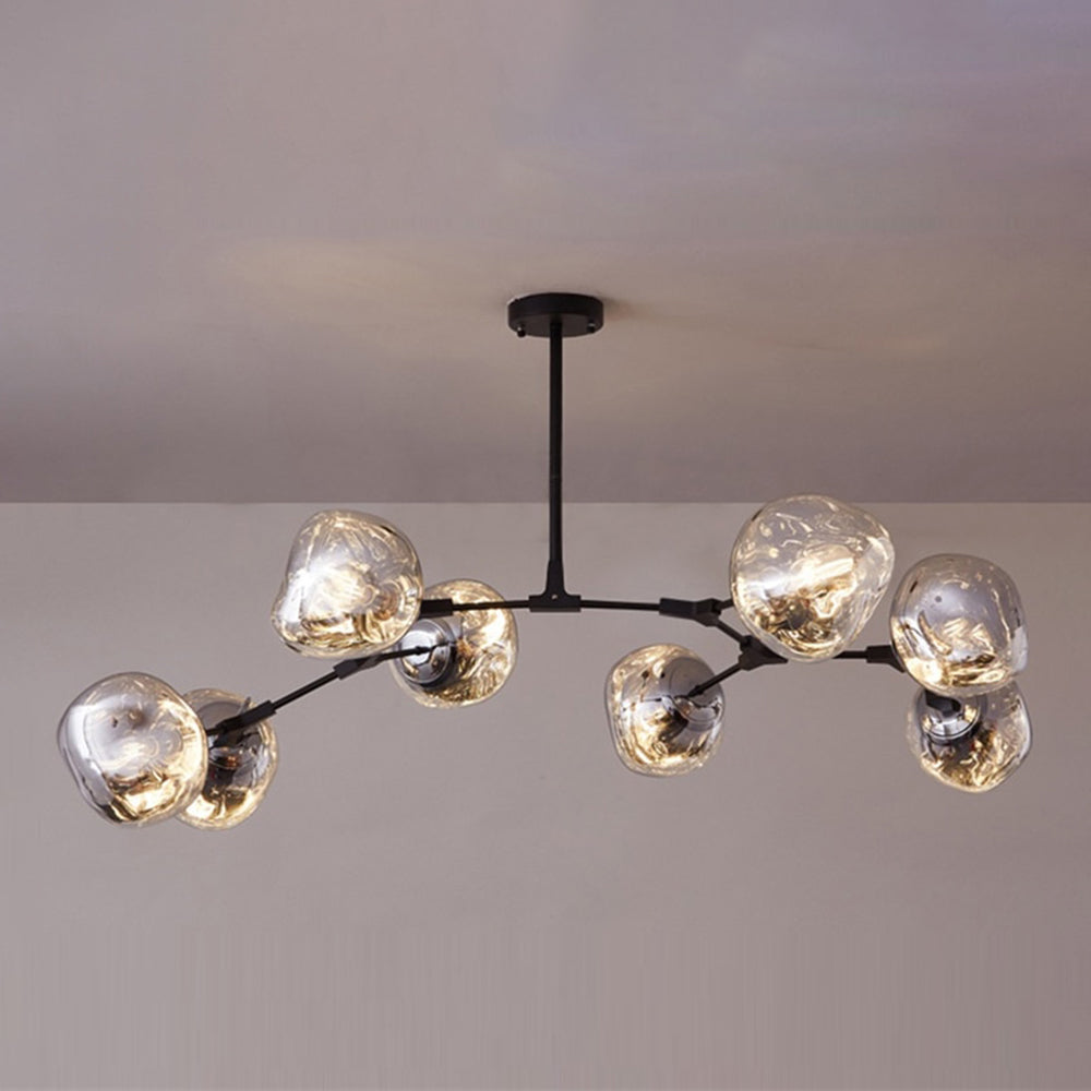 Arisha Modern Globe Lava 3 Pendant Light Fixture - Neutral Decor