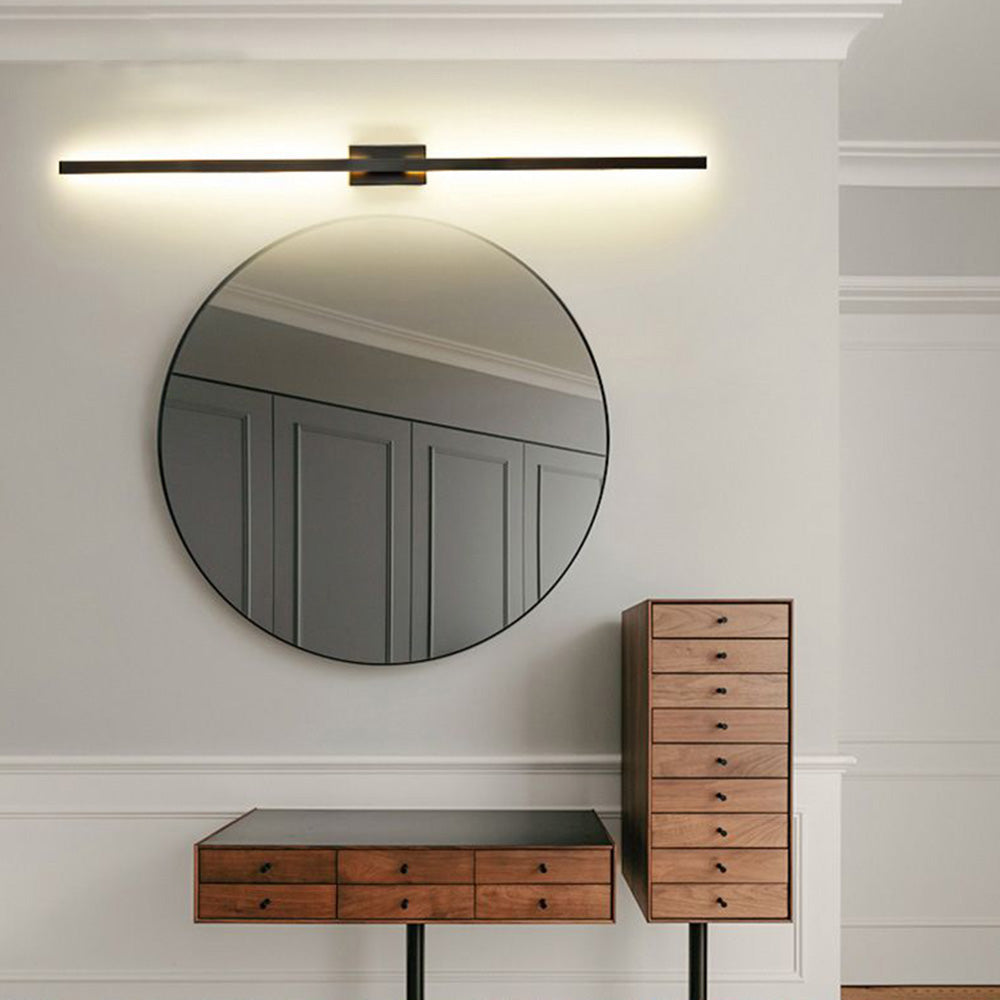 Arisha Minimalist Bar Black Metal Wall Lamp - Neutral Decor