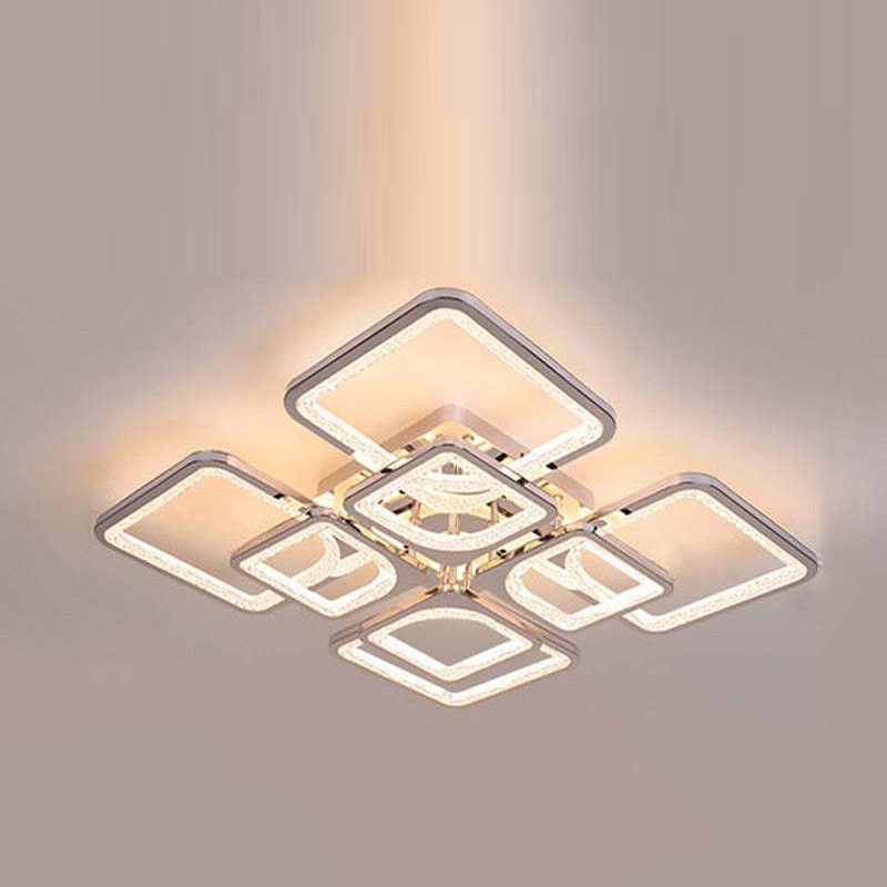 Arisha Modern Square Flush Mount Ceiling Light - Neutral Decor