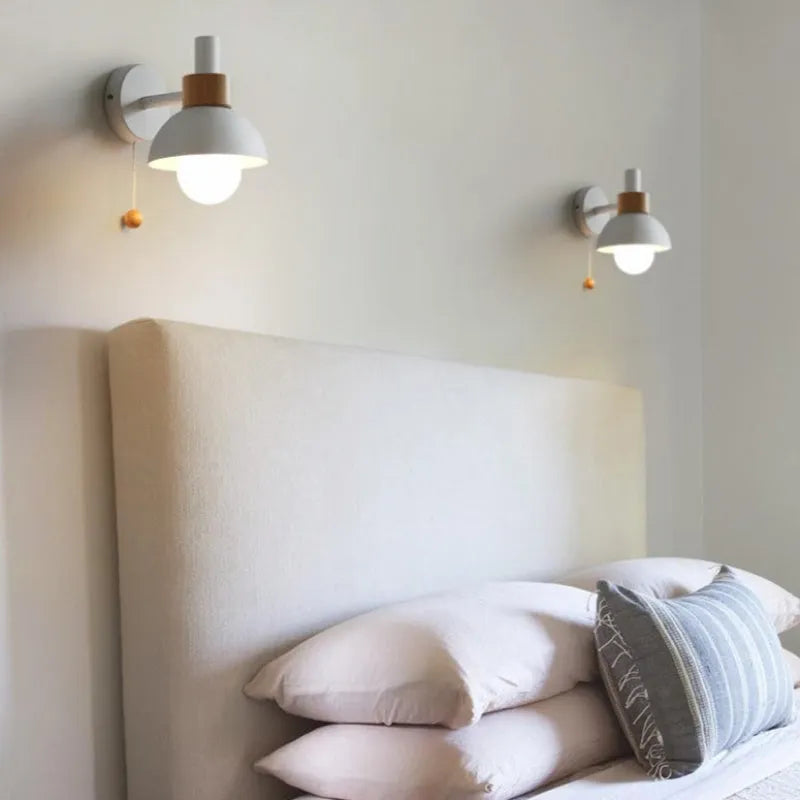 Valentina Modern LED Wall Lamp Metal Glass Bedroom White/Yellow/Pink/Green - Neutral Decor
