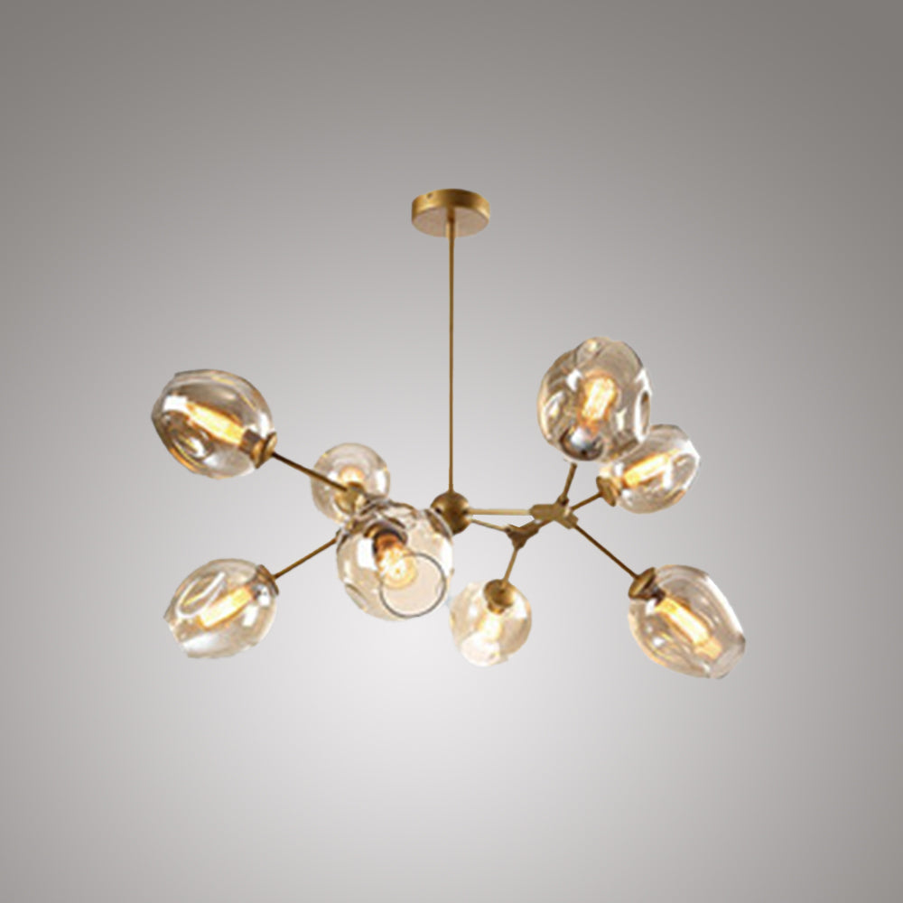 Valentina Modern Bubble Metal Pendant Light, Black/Gold - Neutral Decor