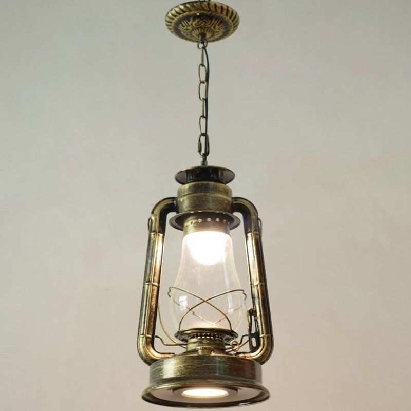 Silva Vintage Rustic Kerosene Pendant Light, 3 Color, 4 Style - Neutral Decor