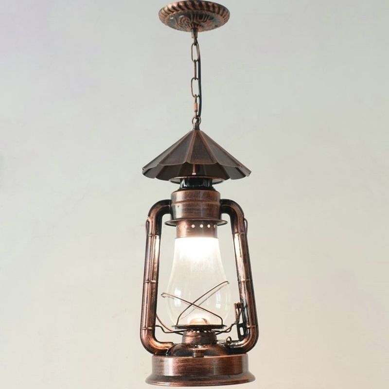 Silva Vintage Rustic Kerosene Pendant Light, 3 Color, 4 Style - Neutral Decor