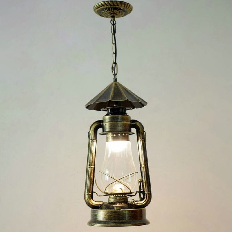 Silva Vintage Rustic Kerosene Pendant Light, 3 Color, 4 Style - Neutral Decor