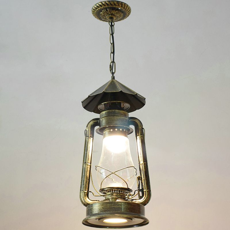 Silva Vintage Rustic Kerosene Pendant Light, 3 Color, 4 Style - Neutral Decor