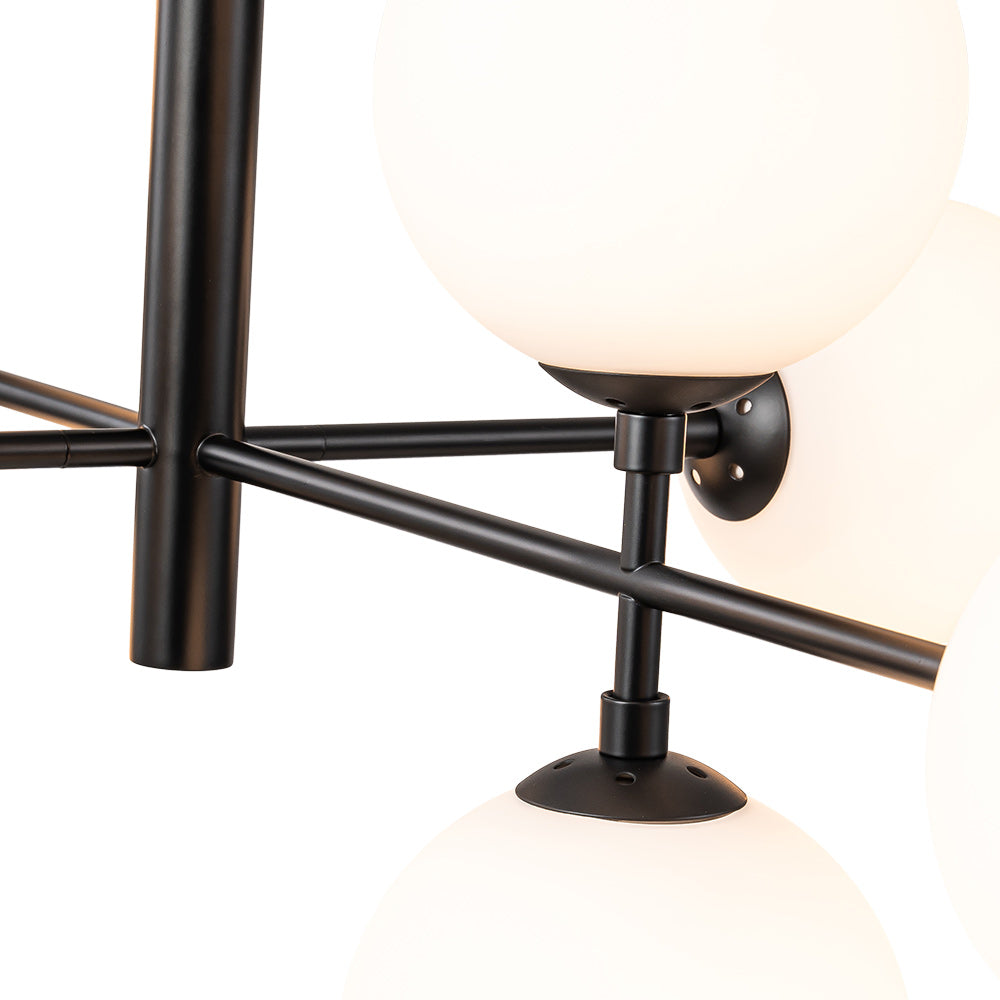 Glorioso Linear Glass Chandelier -Neutral Decor