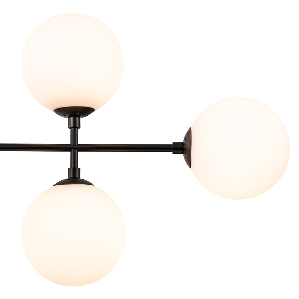 Glorioso Linear Glass Chandelier -Neutral Decor